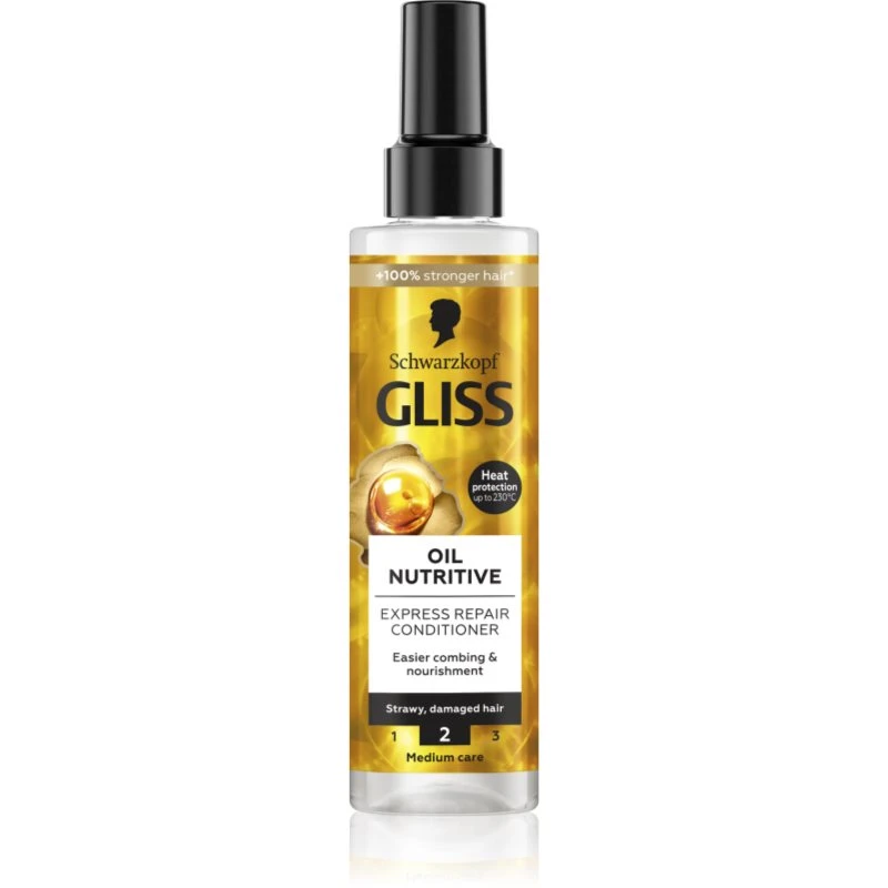 Schwarzkopf Gliss Oil Nutritive regenerační balzám pro nepoddajné a krepatějící se vlasy 200 ml Schwarzkopf Gliss Oil Nutritive regenerační balzám pro nepoddajné a krepatějící se vlasy 200 ml