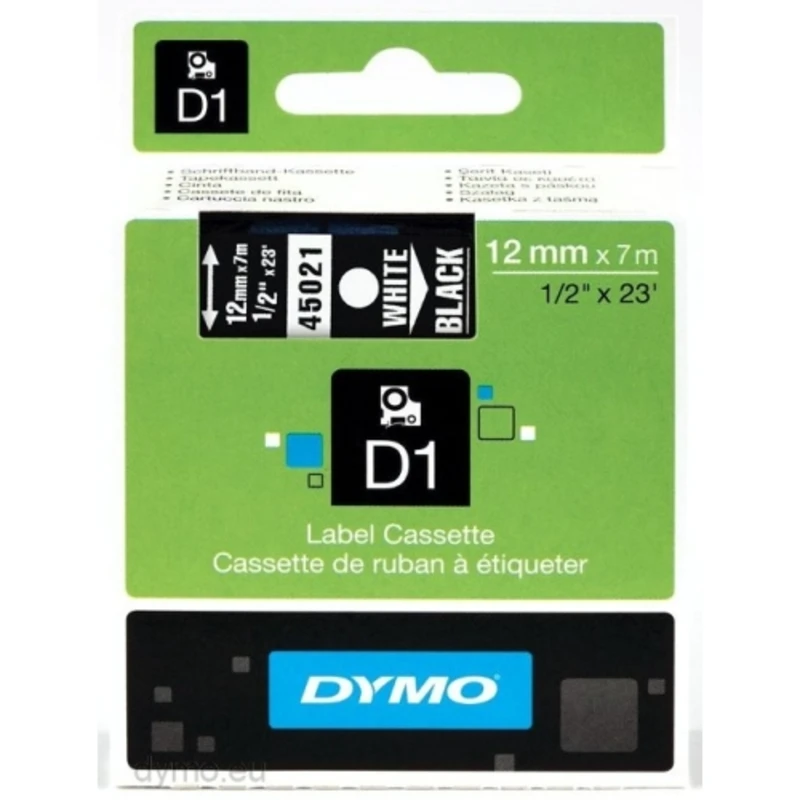 Páska do štítkovače Dymo 45021 černá/bílá 12mm/7m S0720610 Páska do štítkovače Dymo 45021 černá/bílá 12mm/7m S0720610