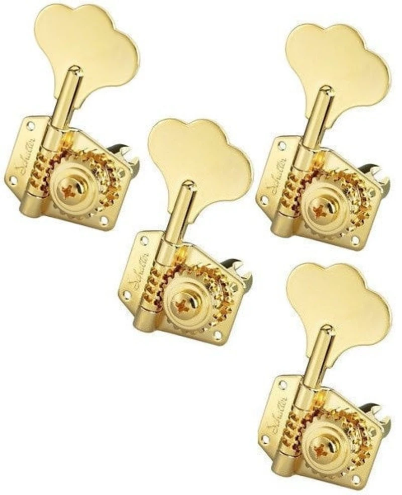 Schaller Bass BM 4 L Set Gold Ladící mechanika pro baskytaru Schaller Bass BM 4 L Set Gold Ladící mechanika pro baskytaru