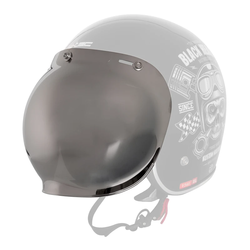 Přídavné hledí k helmě W-TEC Kustom a V541 zrcadlově kouřové Přídavné hledí k helmě W-TEC Kustom a V541 zrcadlově kouřové