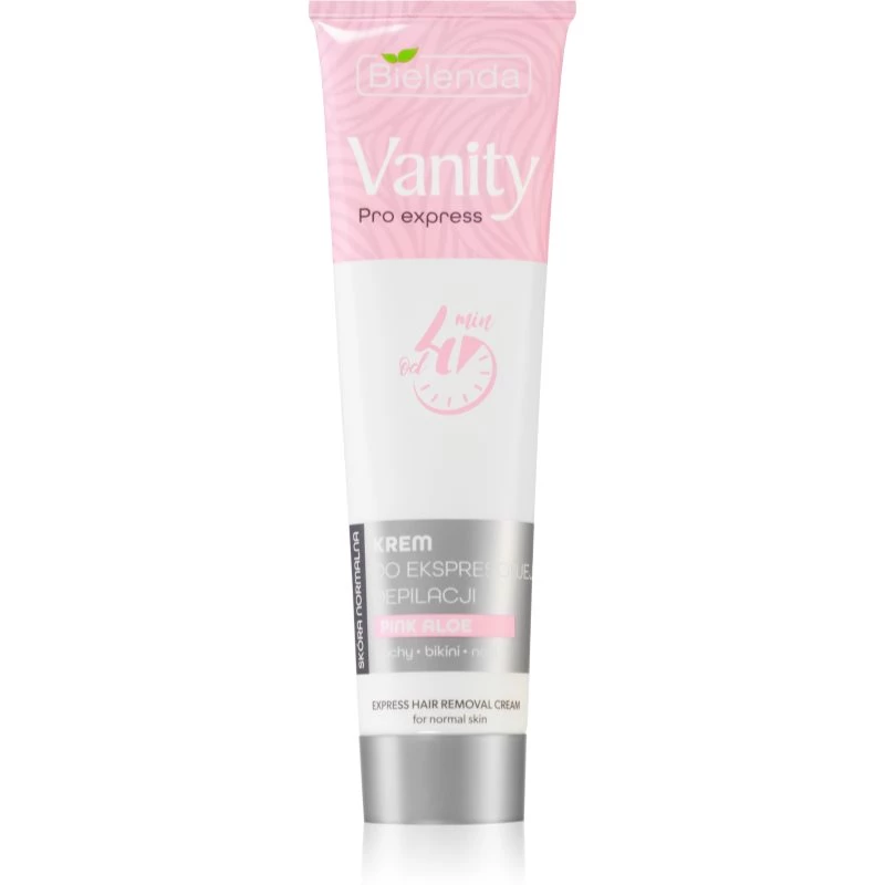 Bielenda Vanity Pro Express depilační krém na ruce, podpaží a třísla pro citlivou pokožku Pink Aloe 75 ml