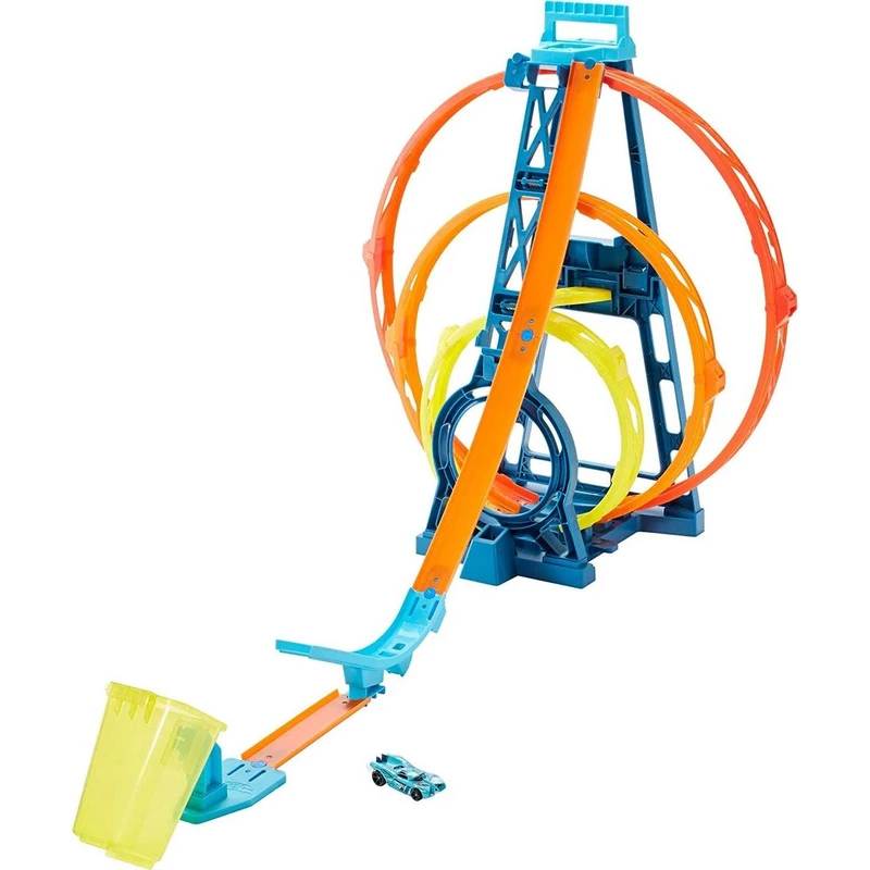 Mattel Hot Wheels track builder trojitá smyčka Mattel Hot Wheels track builder trojitá smyčka