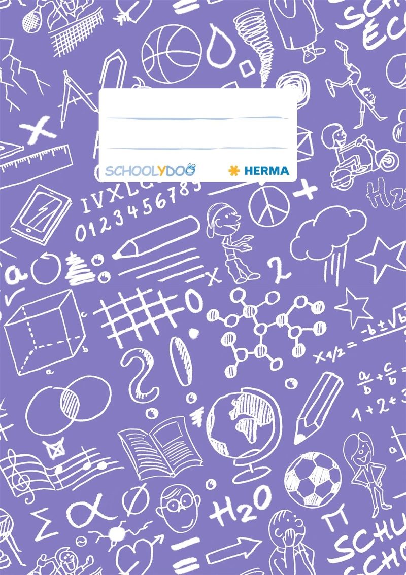 Schoolydoo Obal A5 fialový, obrázky Schoolydoo Obal A5 fialový, obrázky