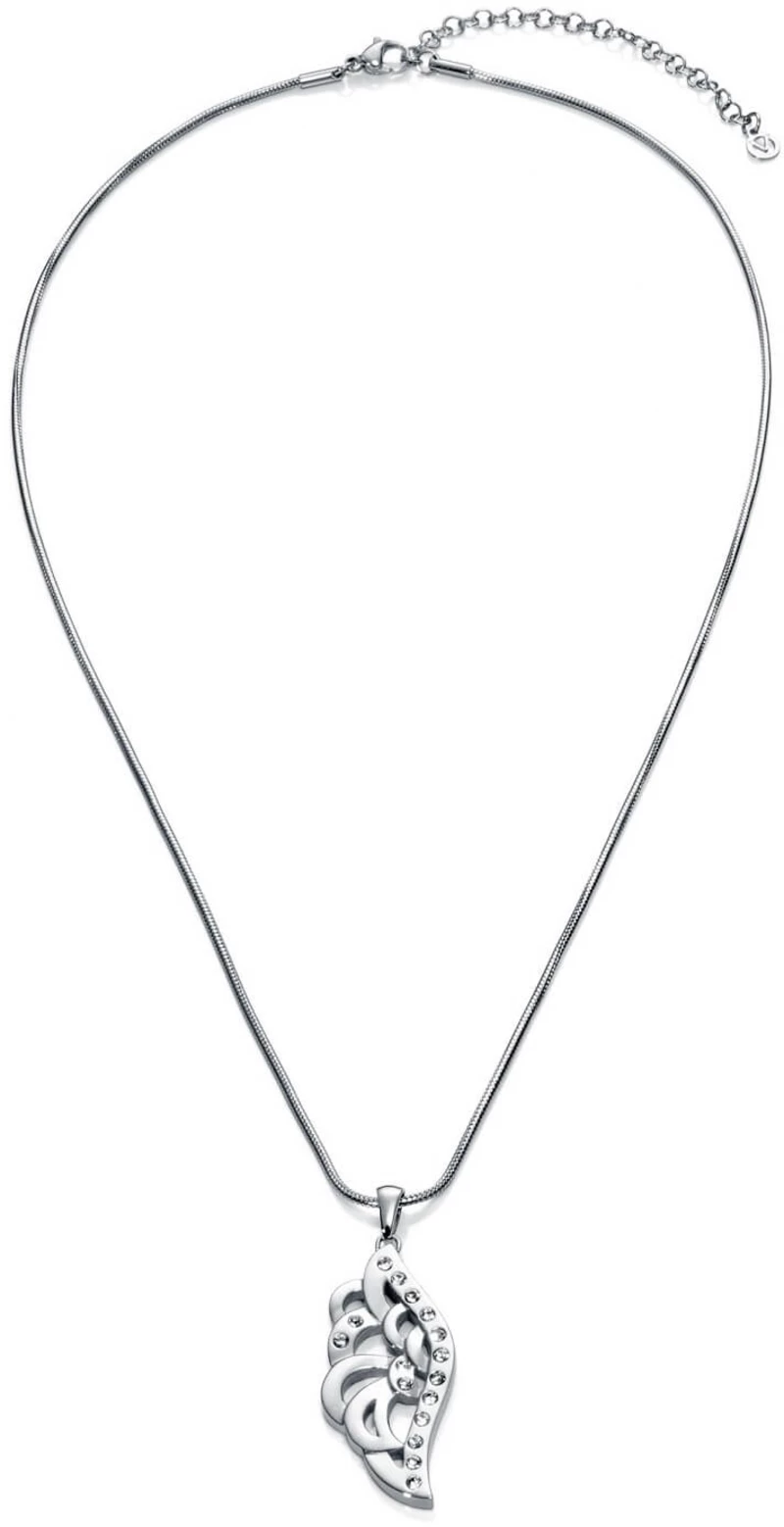 Viceroy Módní ocelový náhrdelník s přívěskem Kiss 80011C11000