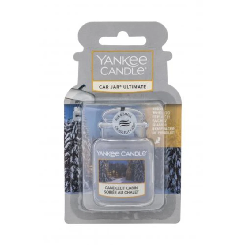 Yankee Candle Candlelit Cabin Car Jar 1 ks vůně do auta unisex Yankee Candle Candlelit Cabin Car Jar 1 ks vůně do auta unisex