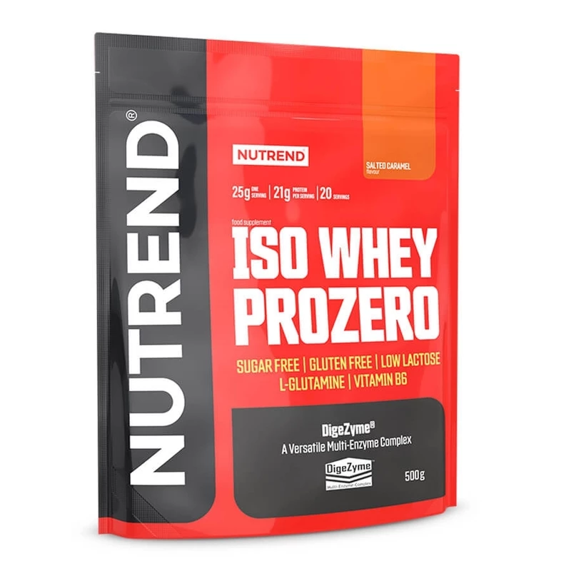 Práškový koncentrát Nutrend ISO WHEY Prozero 500 g  slaný karamel