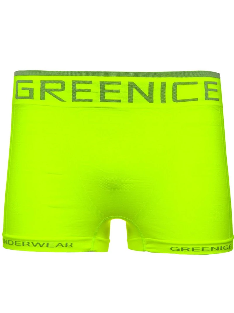 Žluto-neonové pánské boxerky Bolf PL7723 Žluto-neonové pánské boxerky Bolf PL7723