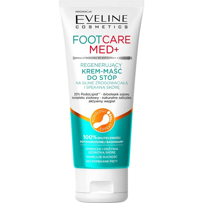 Eveline Cosmetics Foot Care Med změkčující krém na nohy na zrohovatělou pokožku 100 ml Eveline Cosmetics Foot Care Med změkčující krém na nohy na zrohovatělou pokožku 100 ml