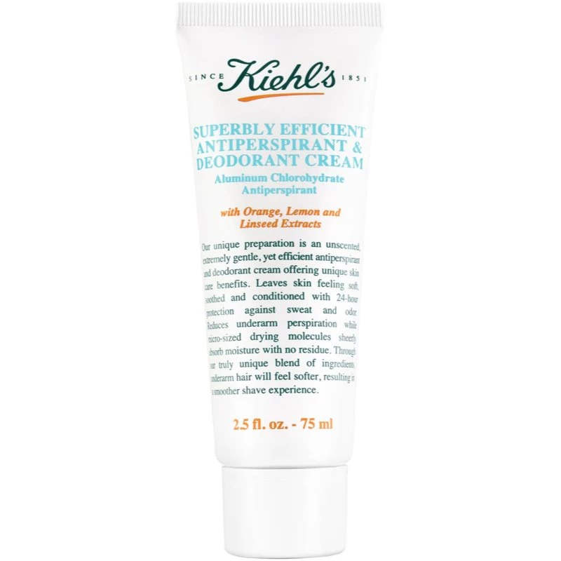 Kiehl's Superbly Efficient Antiperspirant & Deodorant Cream krémový antiperspirant pro všechny typy pleti 75 ml