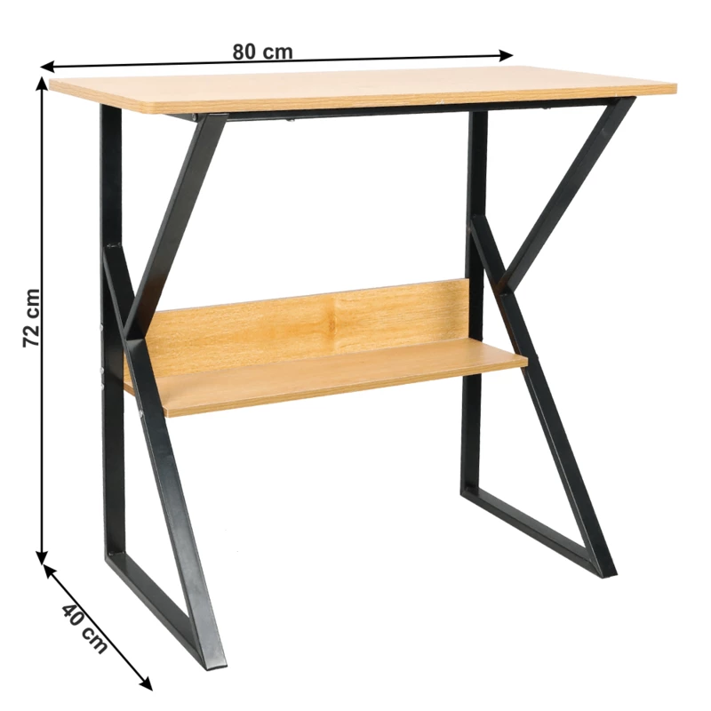 Pracovní stůl s policí TARCAL 80x40 cm,Pracovní stůl s policí TARCAL 80x40 cm