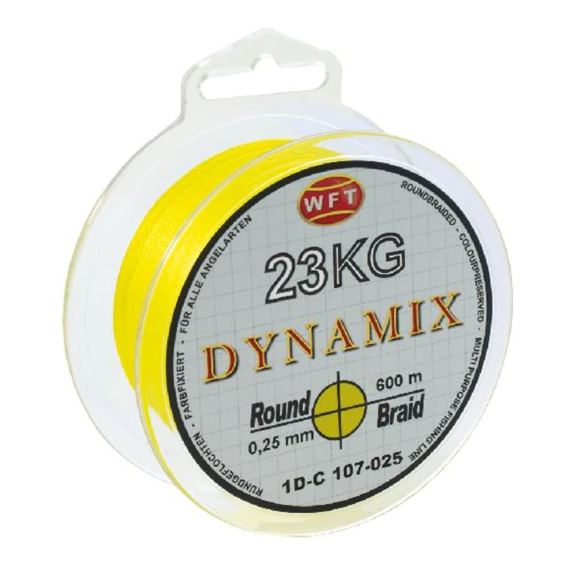 Wft splétaná šňůra round dynamix kg žlutá 300 m - 0,08 mm 7 kg Wft splétaná šňůra round dynamix kg žlutá 300 m - 0,08 mm 7 kg