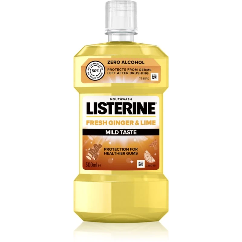 Listerine Fresh Ginger & Lime osvěžující ústní voda 500 ml Listerine Fresh Ginger & Lime osvěžující ústní voda 500 ml
