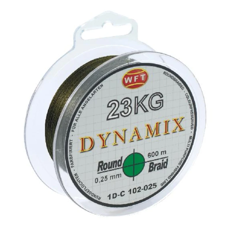 Wft splétaná šňůra round dynamix kg zelená 300 m - 0,35 mm 32 kg