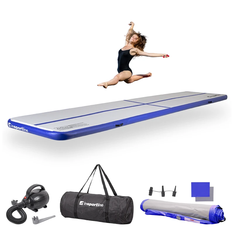 Airtrack inSPORTline Airstunt 500x100x10 cm tmavě modrá Airtrack inSPORTline Airstunt 500x100x10 cm tmavě modrá