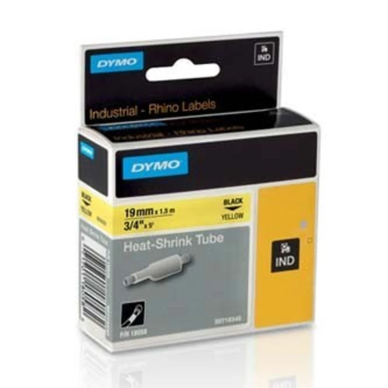 Dymo Rhino 18058, S0718340, 19mm x 1,5m černý tisk / žlutý podklad, originální páska Dymo Rhino 18058, S0718340, 19mm x 1,5m černý tisk / žlutý podklad, originální páska