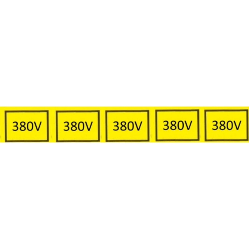 Samolepka 380V (5x) 2,5X1,5