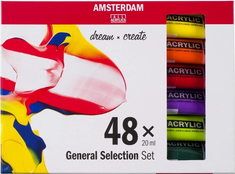 Amsterdam Sada akrylových barev 48x20 ml