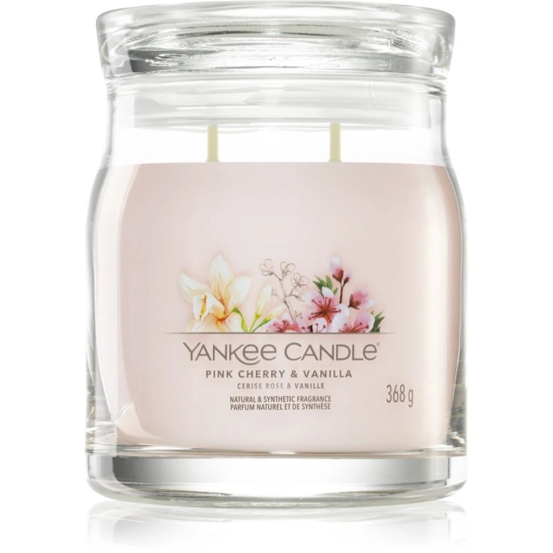 Yankee Candle Pink Cherry & Vanilla vonná svíčka Signature 368 g Yankee Candle Pink Cherry & Vanilla vonná svíčka Signature 368 g