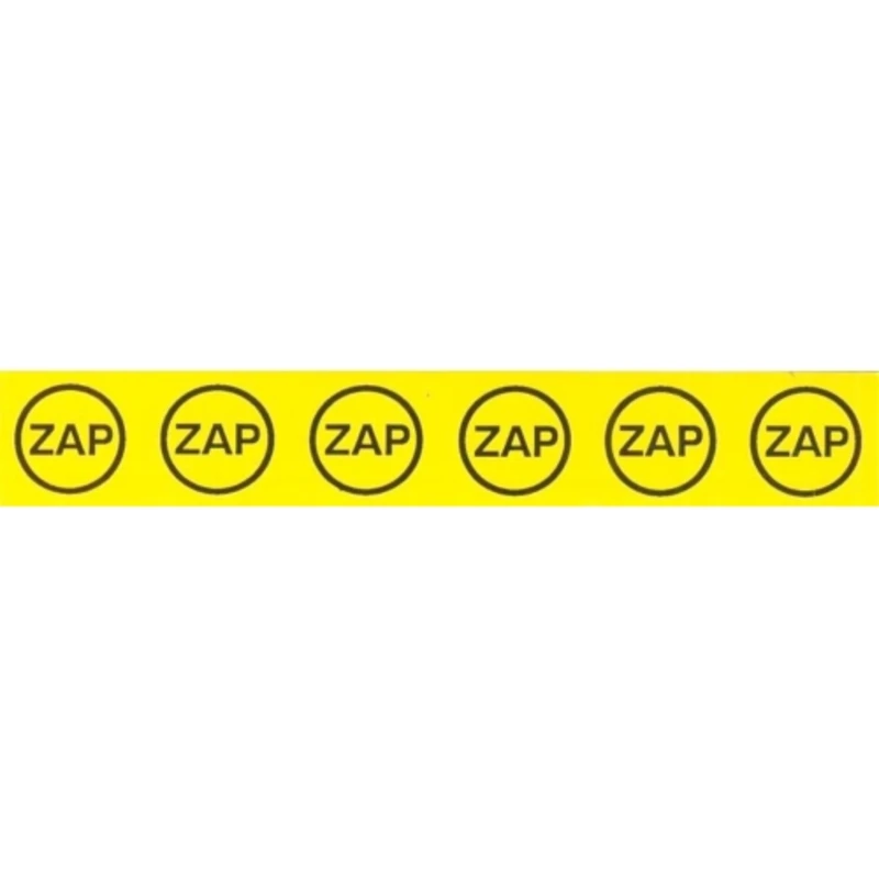 Samolepka značení ZAP v kroužku (6x) (žlutá) 25x145mm Samolepka značení ZAP v kroužku (6x) (žlutá) 25x145mm
