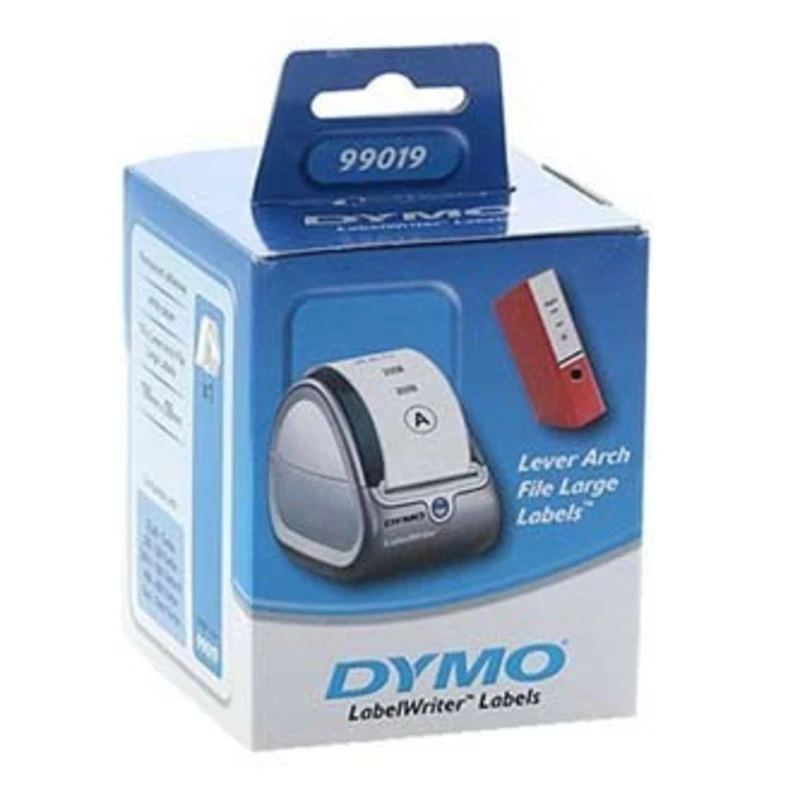 Dymo 99019, S0722480, 59mm x 190mm, bílé papírové štítky na široké pořadače Dymo 99019, S0722480, 59mm x 190mm, bílé papírové štítky na široké pořadače