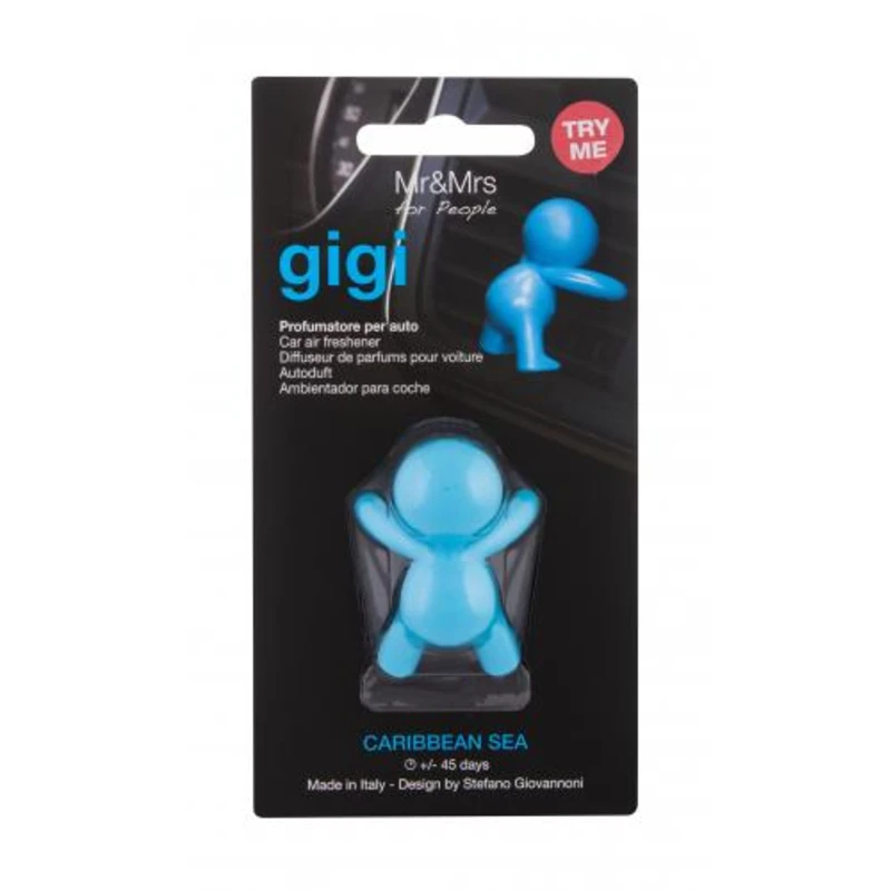 Mr&Mrs Fragrance Gigi Caribbean Sea 1 ks vůně do auta unisex Mr&Mrs Fragrance Gigi Caribbean Sea 1 ks vůně do auta unisex