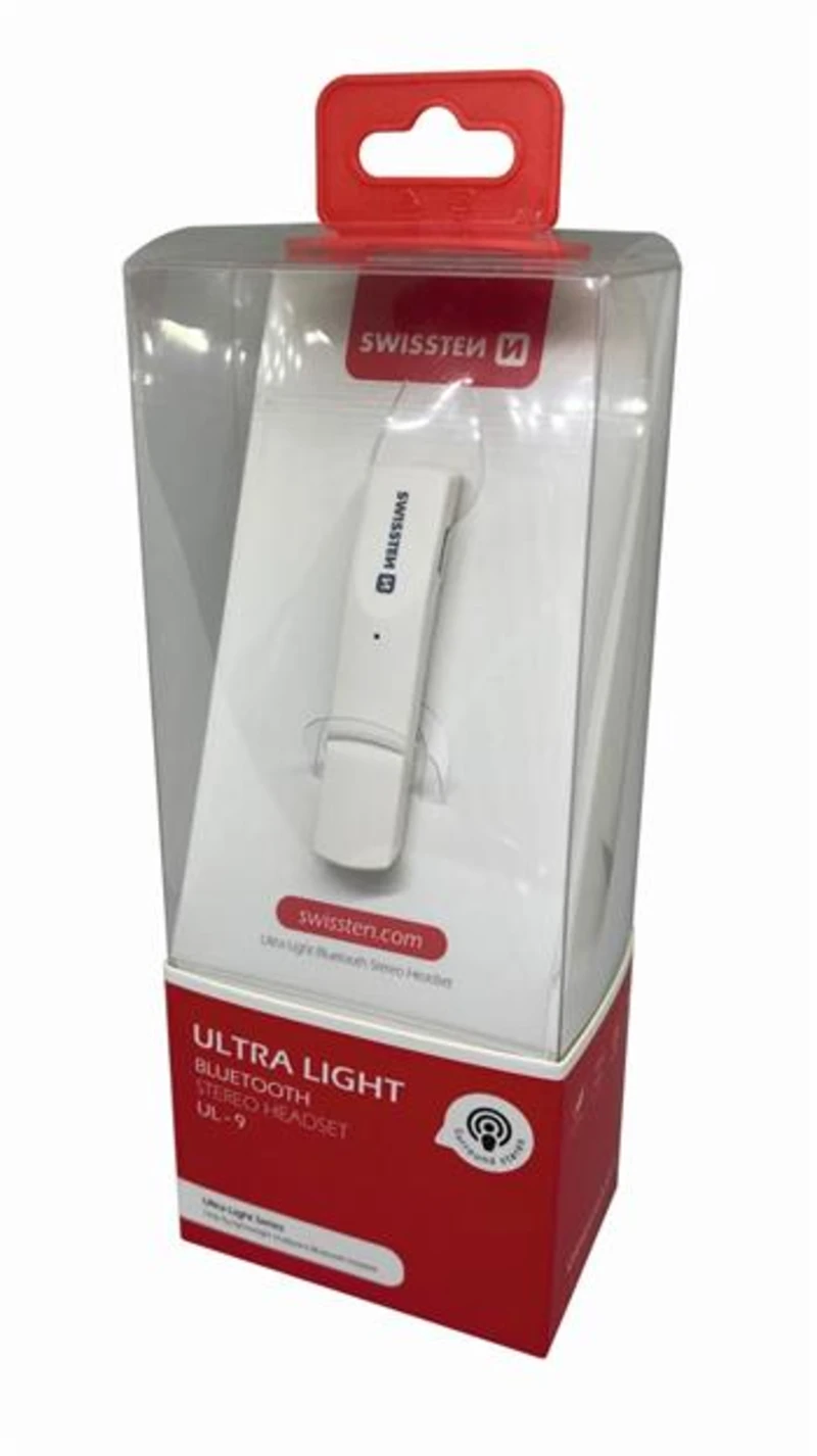 BLUETOOTH HEADSET SWISSTEN UL-9 ULTRA LIGHT white BLUETOOTH HEADSET SWISSTEN UL-9 ULTRA LIGHT white