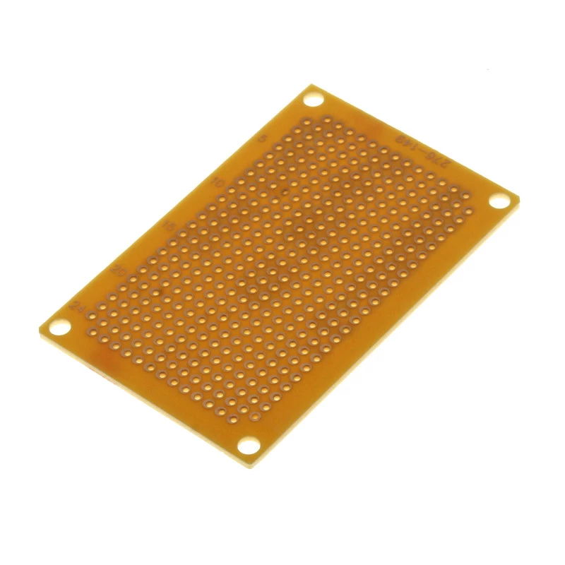 Univerzální plošný spoj 72x47x1,6mm vrtaný rm 2.54 kulaté body sci pc-3