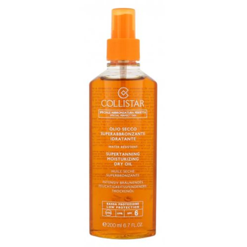 Collistar Special Perfect Tan Supertanning Dry Oil SPF6 200 ml opalovací přípravek na tělo pro ženy Collistar Special Perfect Tan Supertanning Dry Oil SPF6 200 ml opalovací přípravek na tělo pro ženy
