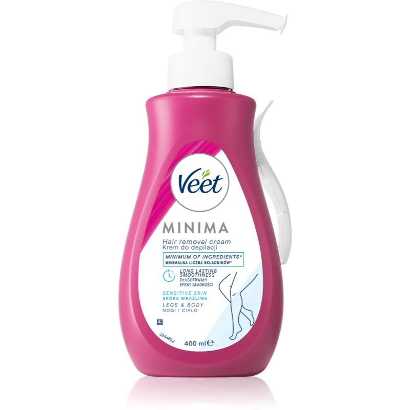 Veet Minima Sensitive Skin depilační krém pro citlivou pokožku aloe vera a vitamin E 400 ml Veet Minima Sensitive Skin depilační krém pro citlivou pokožku aloe vera a vitamin E 400 ml