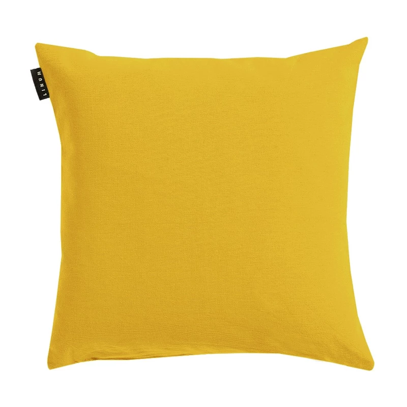 Povlak na polštář 50x50 cm LINUM Annabell - tmavě žlutý