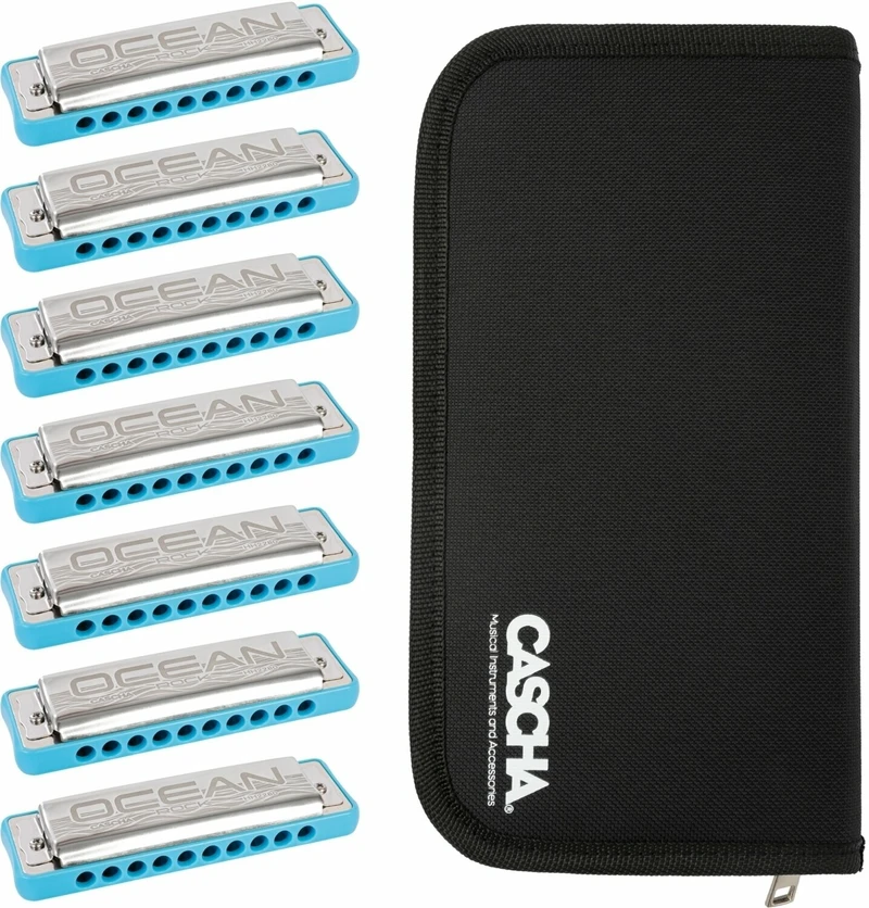 Cascha HH 2298 Ocean Rock Pack 7 BL Diatonická ústní harmonika Cascha HH 2298 Ocean Rock Pack 7 BL Diatonická ústní harmonika