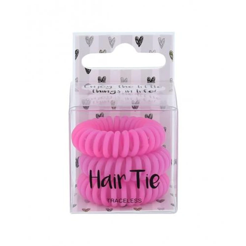 2K Hair Tie 3 ks gumička na vlasy pro ženy Pink 2K Hair Tie 3 ks gumička na vlasy pro ženy Pink