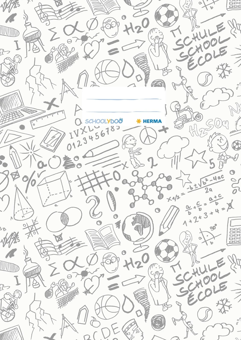 Schoolydoo Obal A4 bílý, obrázky Schoolydoo Obal A4 bílý, obrázky