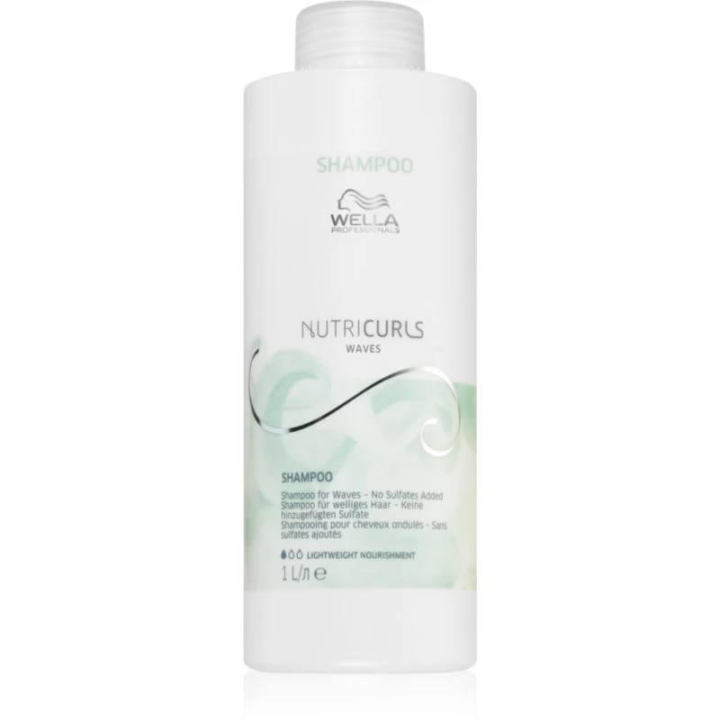 Wella Professionals Nutricurls Waves hydratační šampon pro vlnité vlasy 1000 ml