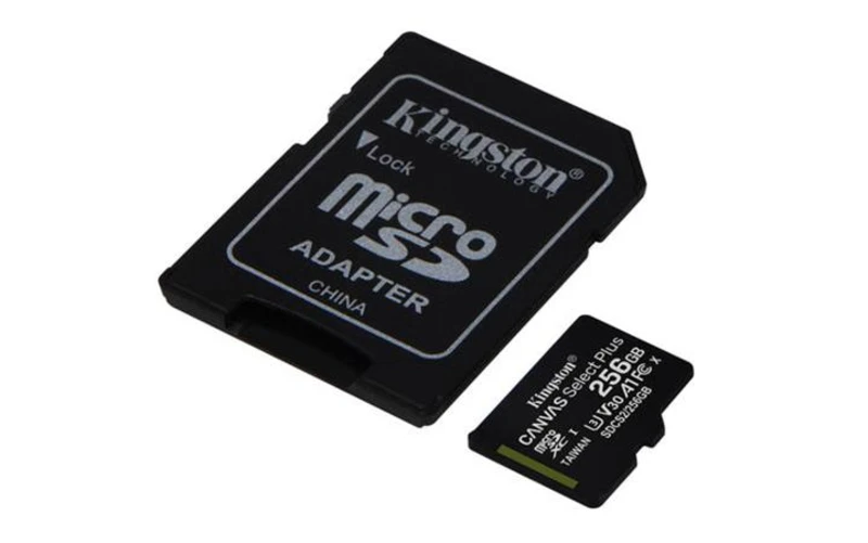 Paměťová karta Kingston Micro 256GB Class 10 UHS-I s adaptérem SD2 Paměťová karta Kingston Micro 256GB Class 10 UHS-I s adaptérem SD2