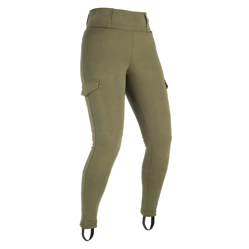 Dámské moto legíny Oxford Super Cargo khaki  8