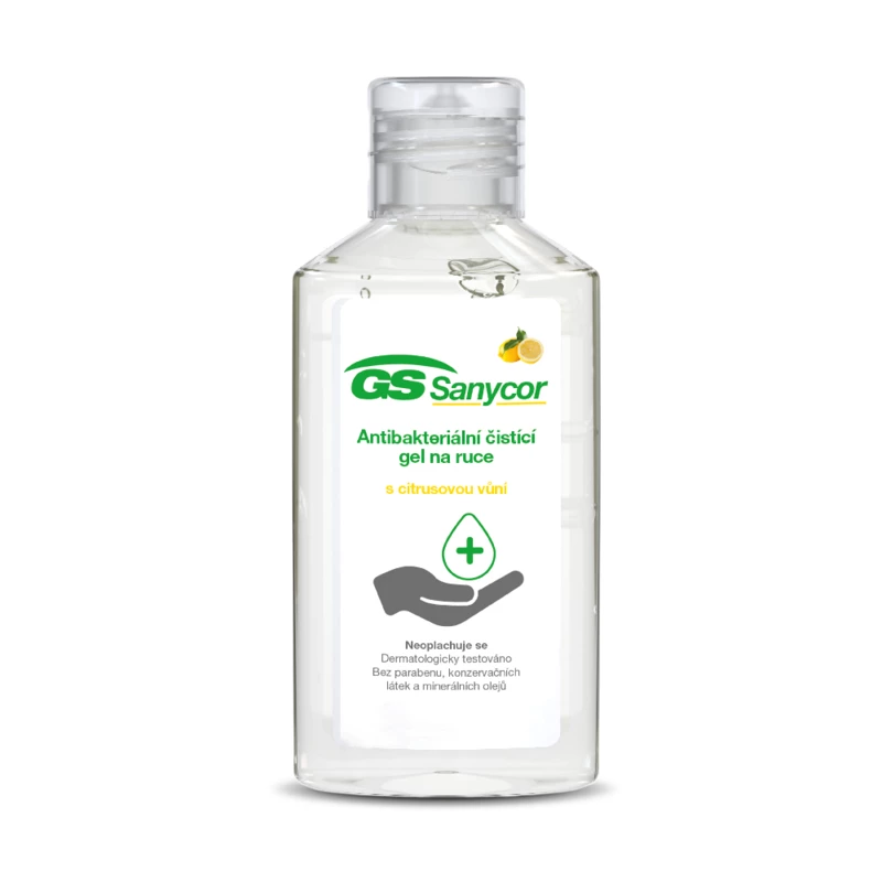 GS Sanycor Antibakterialní čistící gel na ruce, 50ml