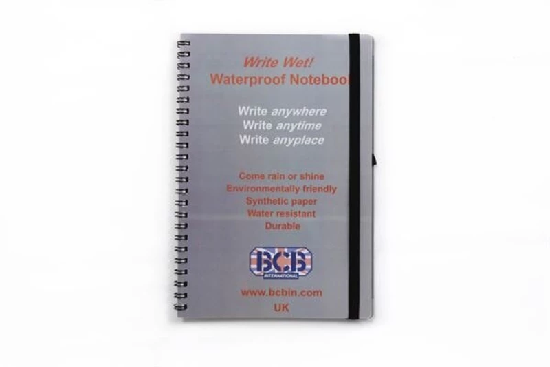 Voděodolný zápisník PVC Cover A5 BCB® (Barva: Šedá)